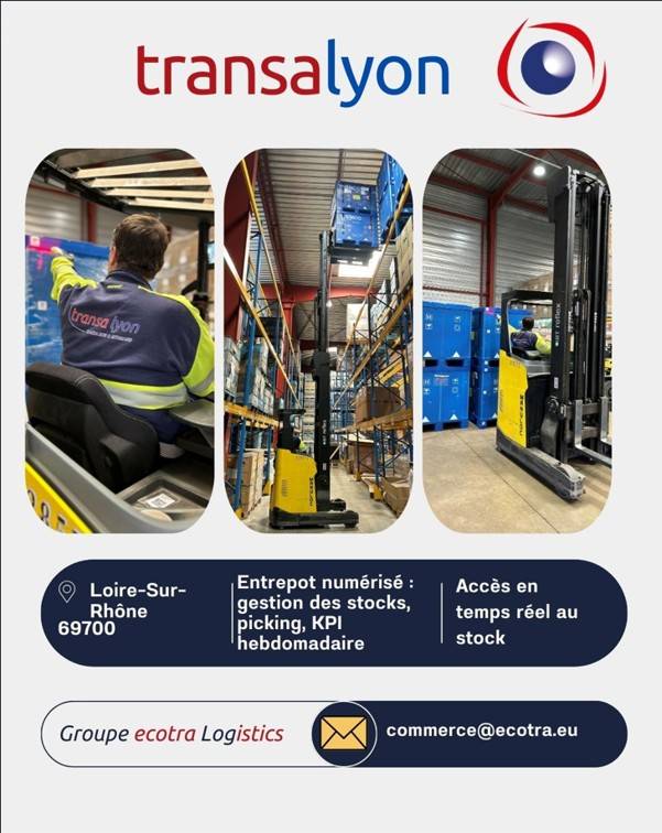 Entrepôt de stockage entièrement numérisé dans le sud de Lyon